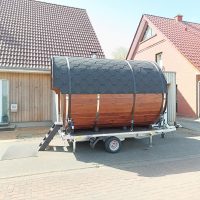 Seitenansicht Fasssauna Kronshagen